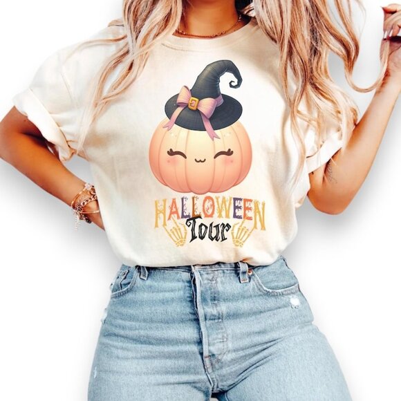 Pumpkin Halloween Tour T-shirt - Picture 1 of 4